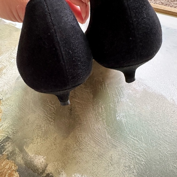 Francesco Russo Suede black & clear PVC pumps size 6.5 - Picture 13 of 14